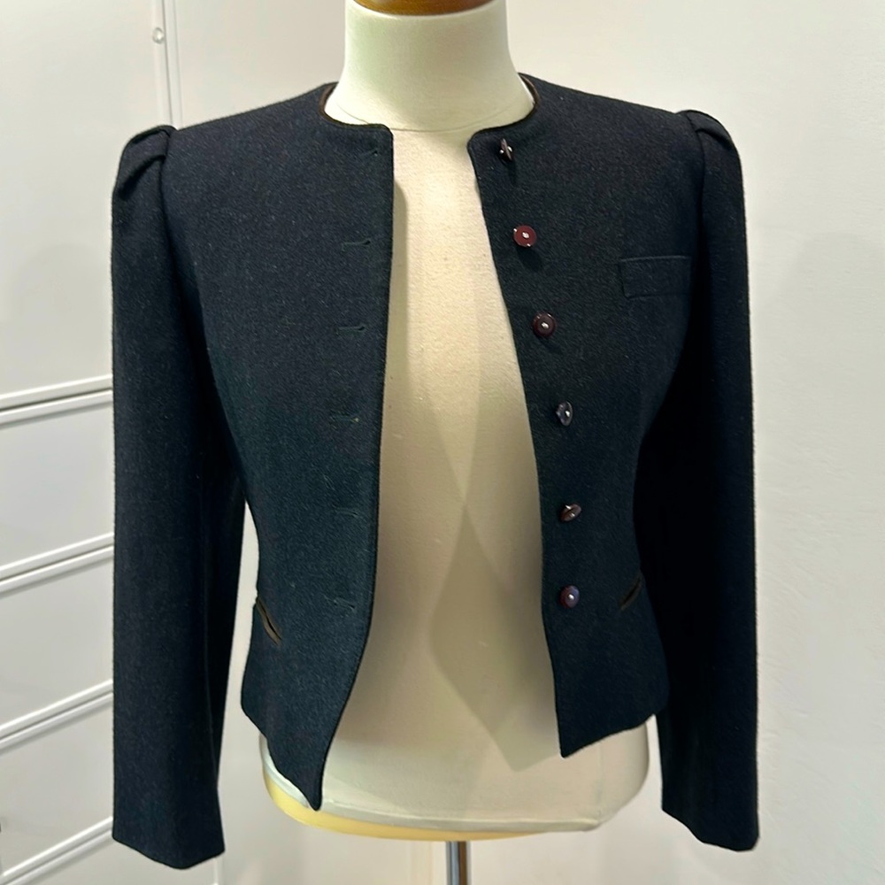 Vintage cropped wool jacket